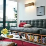 مبل همراه با کتابخانه