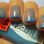 طرح فرنچ آبی و بیرنگ