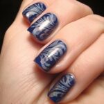 طرح دورنگ سرمه ای و طوسی