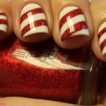 طرح مورب قرمز و سفید