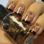 طرح فرنچ مشکی و بیرنگ