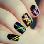 طرح خطوط رنگی و مشکی