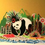 مجسمه های کاغذ رنگی