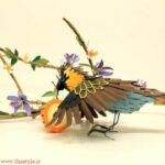 مجسمه های کاغذ رنگی