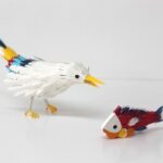 مجسمه های کاغذ رنگی