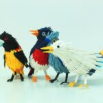 مجسمه های کاغذ رنگی