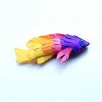 مجسمه های کاغذ رنگی