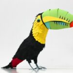 مجسمه های کاغذ رنگی