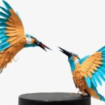 مجسمه های کاغذ رنگی