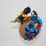 مجسمه های کاغذ رنگی