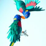 مجسمه های کاغذ رنگی