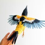 مجسمه های کاغذ رنگی